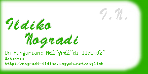 ildiko nogradi business card